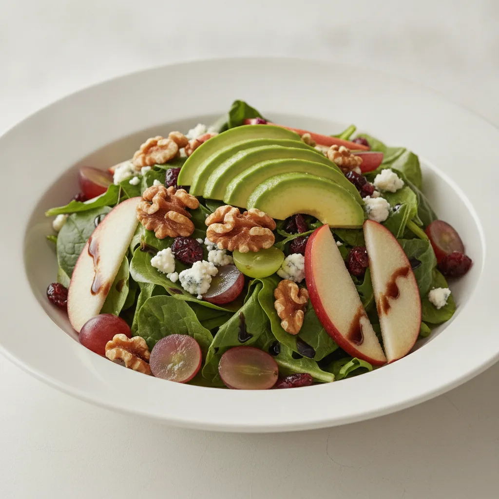 Vegetarian Apple Walnut Salad and Avocado Vegetarian Apple Walnut Salad and Avocado