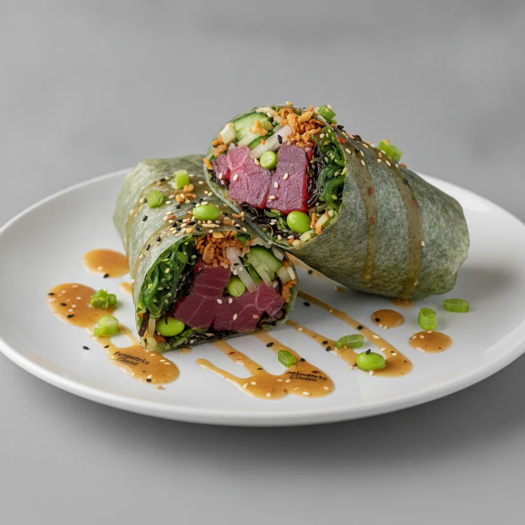Gluten-Free Hawaiian Ahi Burrito Platter Gluten-Free Hawaiian Ahi Burrito Platter