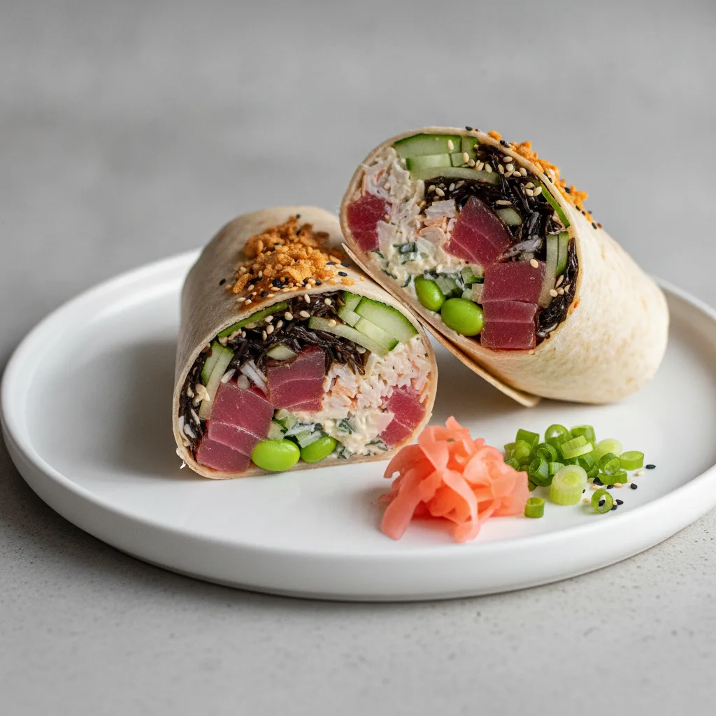Gluten-Free Umami Ahi Burrito Platter Gluten-Free Umami Ahi Burrito Platter