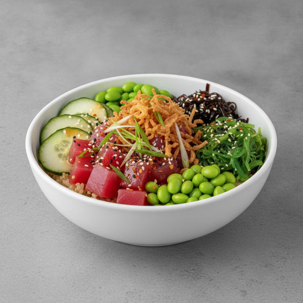 Hawaiian Ahi Bowl (Regular) — Brown Rice Hawaiian Ahi Bowl (Regular) — Brown Rice