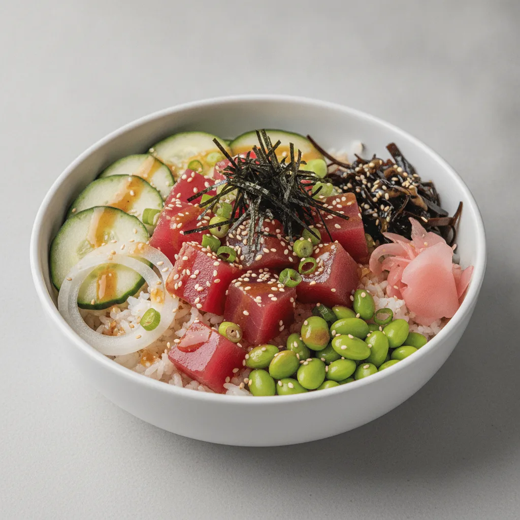 Gluten Free Umami Ahi Bowl (Regular) — White Rice Gluten Free Umami Ahi Bowl (Regular) — White Rice
