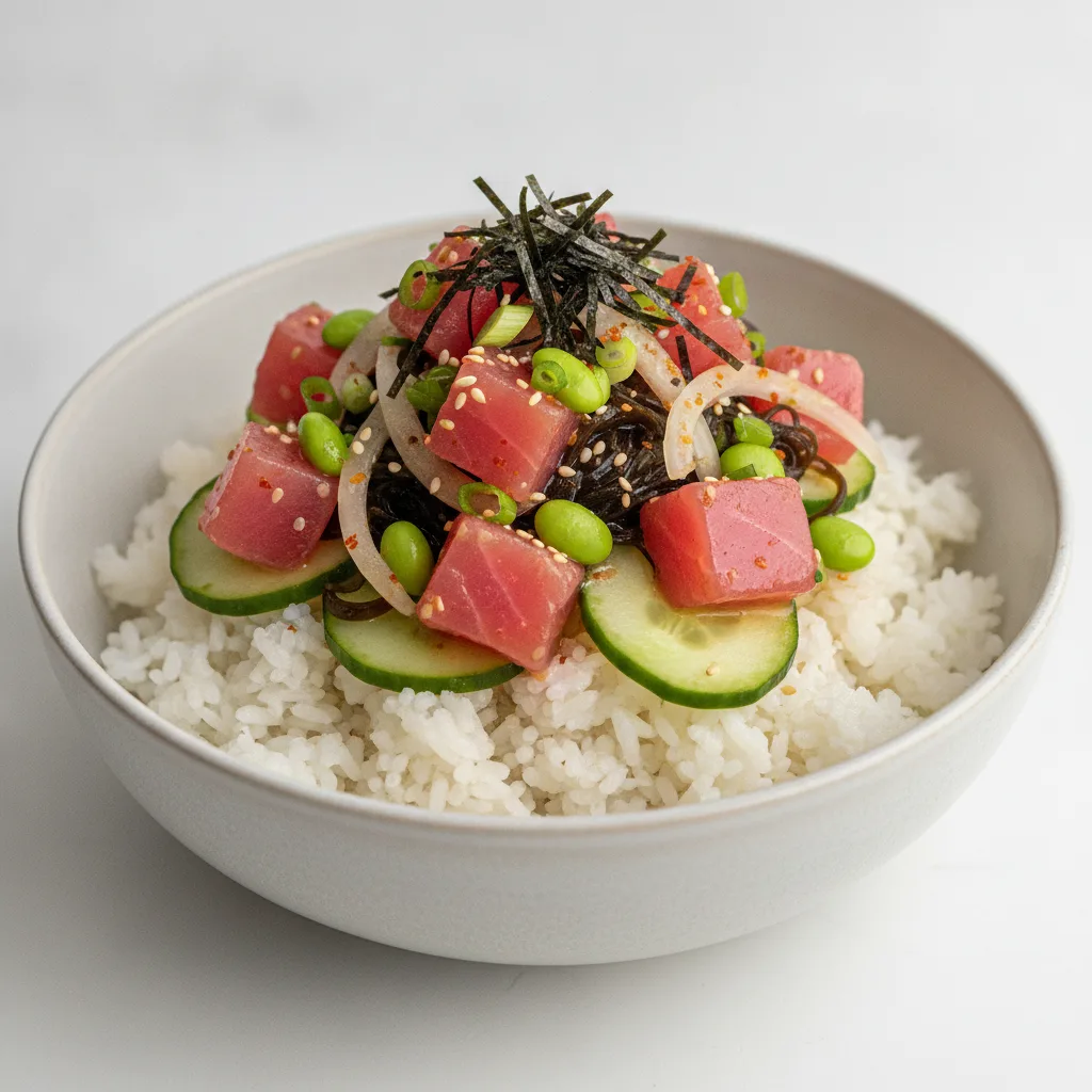 Gluten Free Hawaiian Ahi Bowl (Regular) — White Rice Gluten Free Hawaiian Ahi Bowl (Regular) — White Rice
