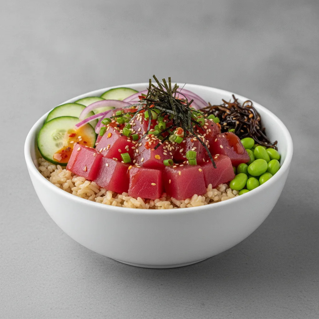 Gluten Free Hawaiian Ahi Bowl (Regular) — Brown Rice Gluten Free Hawaiian Ahi Bowl (Regular) — Brown Rice