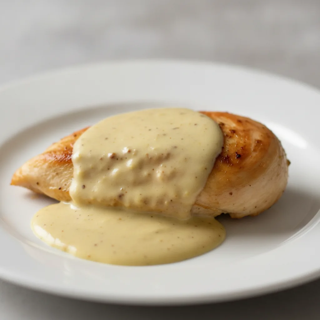 Oven Roasted Chicken with Dijon Cream Sauce Oven Roasted Chicken with Dijon Cream Sauce