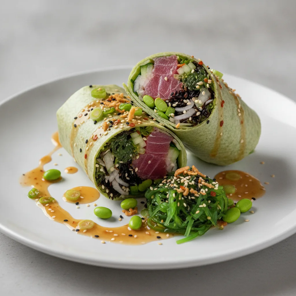 Gluten-Free Hawaiian Ahi Burrito Platter Gluten-Free Hawaiian Ahi Burrito Platter