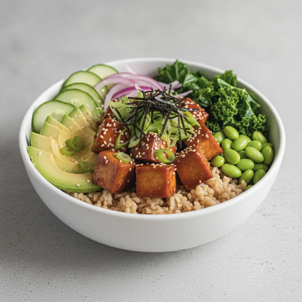 Sweet Shoyu Tofu Bowl (Regular) — Brown Rice Sweet Shoyu Tofu Bowl (Regular) — Brown Rice