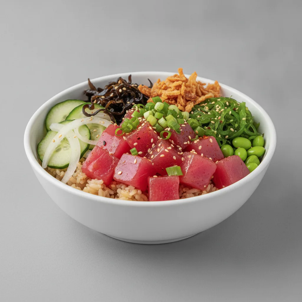 Hawaiian Ahi Bowl (Regular) — Brown Rice Hawaiian Ahi Bowl (Regular) — Brown Rice