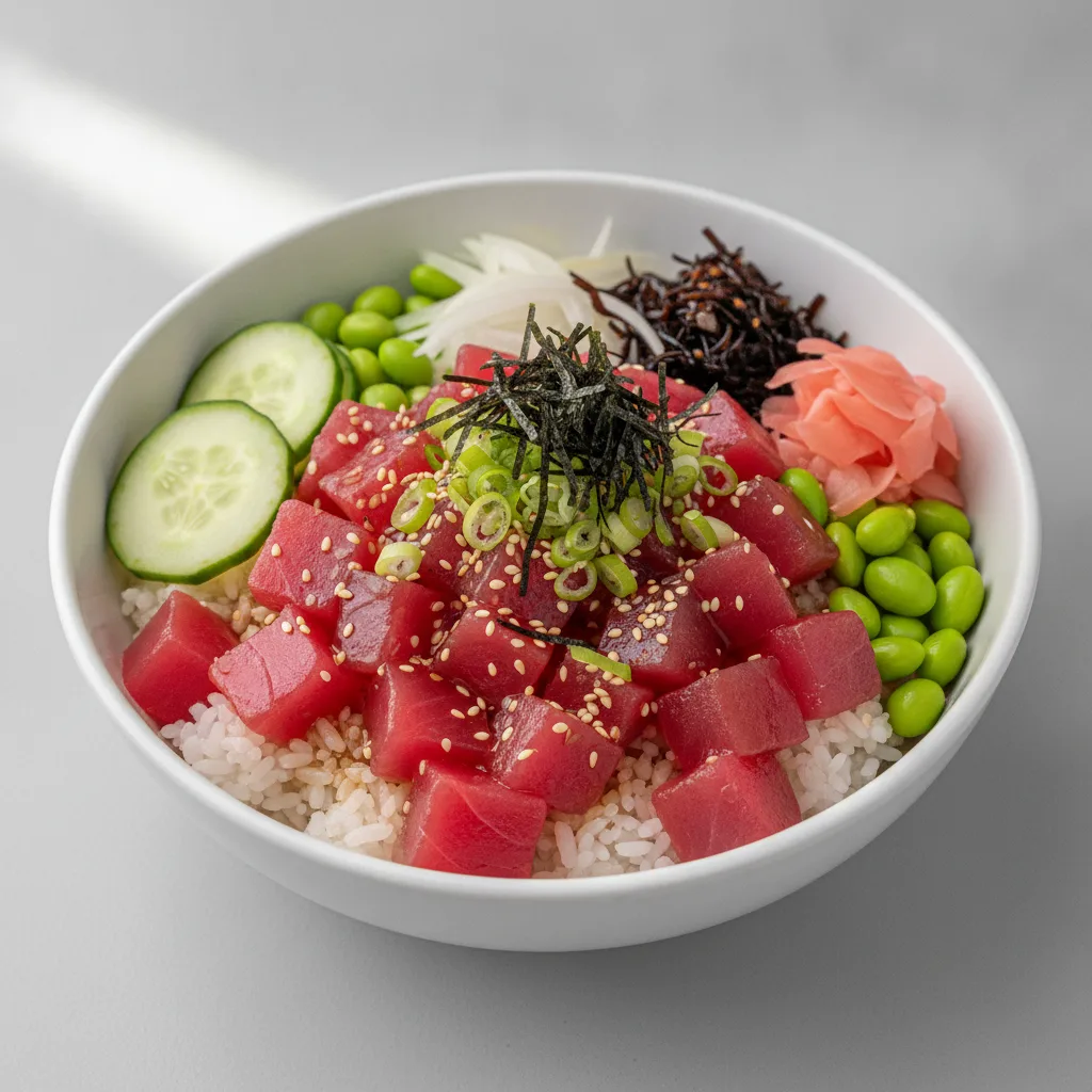 Gluten Free Umami Ahi Bowl (Regular) — White Rice Gluten Free Umami Ahi Bowl (Regular) — White Rice