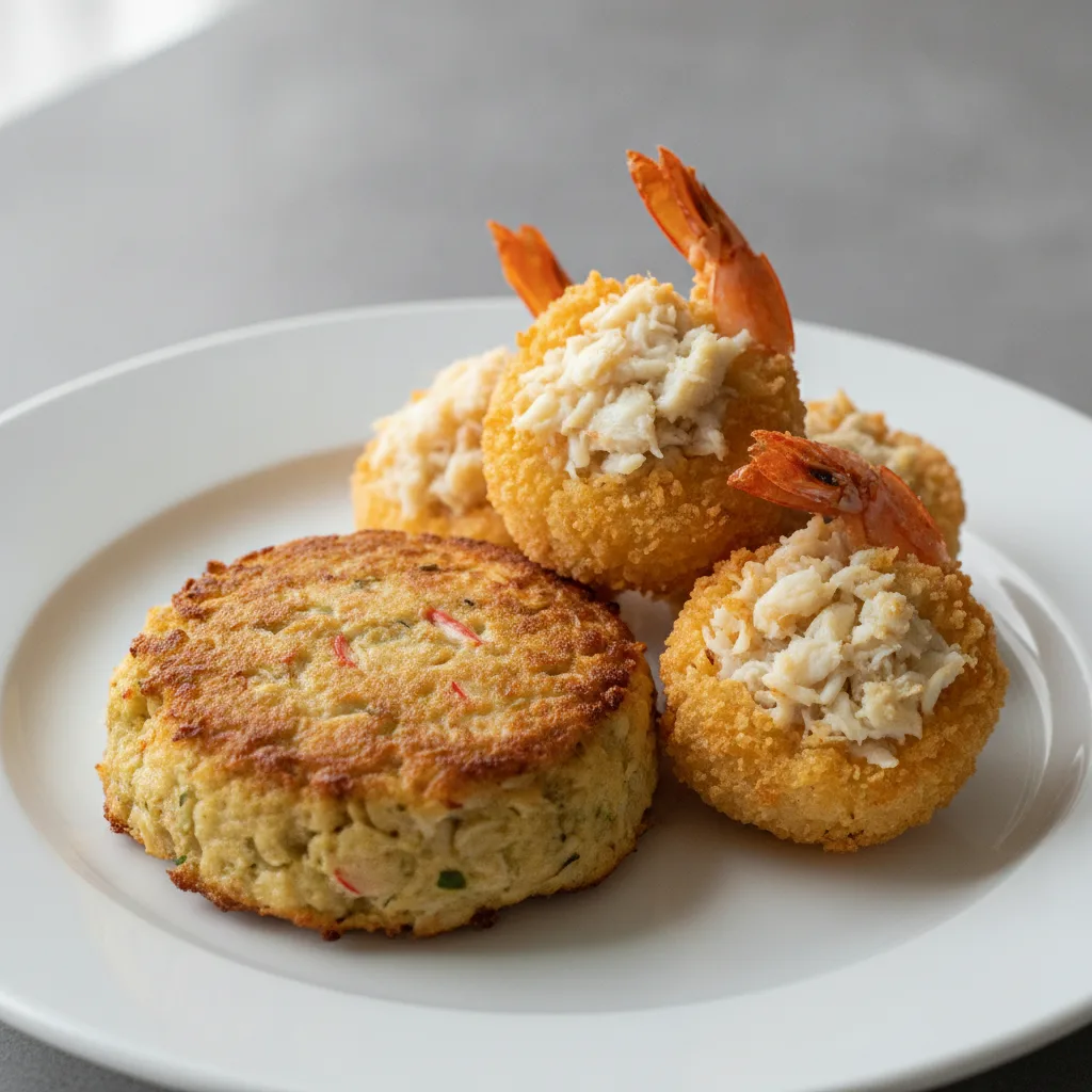 1 Crab Cake & 3 Stuffed Shrimp 1 Crab Cake & 3 Stuffed Shrimp