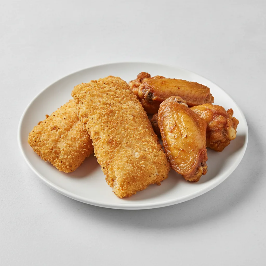 2 Fried Catfish & 3 Chicken Wings 2 Fried Catfish & 3 Chicken Wings