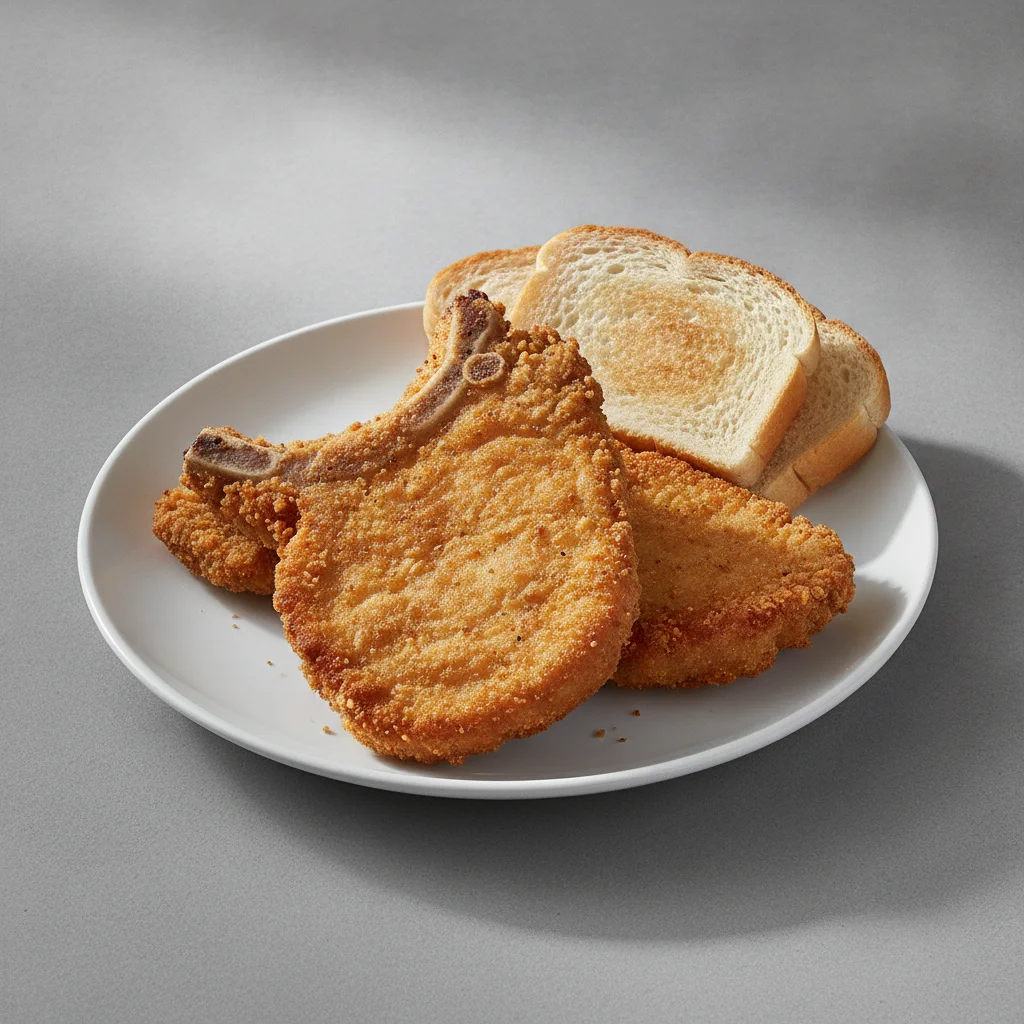2 Fried Pork Chops Only 2 Fried Pork Chops Only