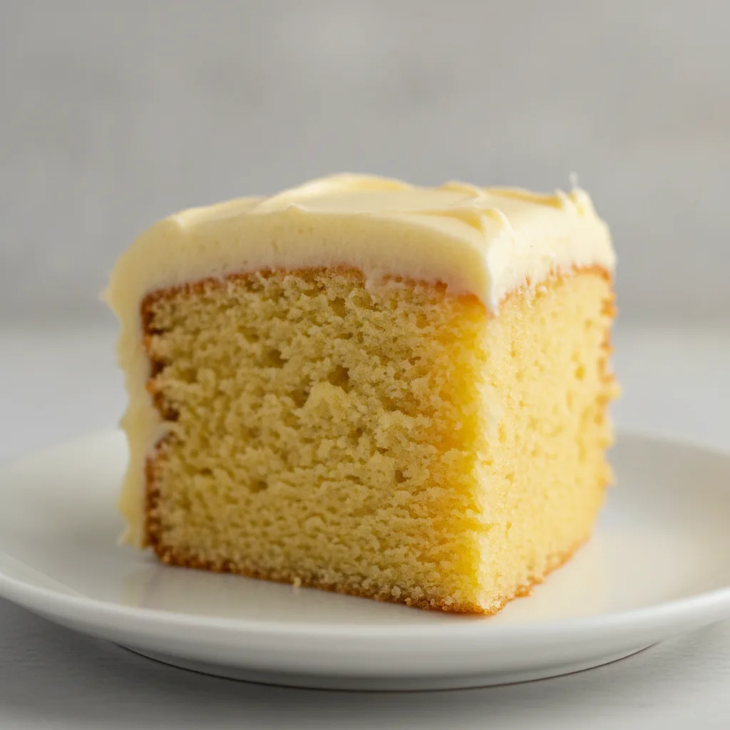 Yellow Cake with Lemon Icing Yellow Cake with Lemon Icing