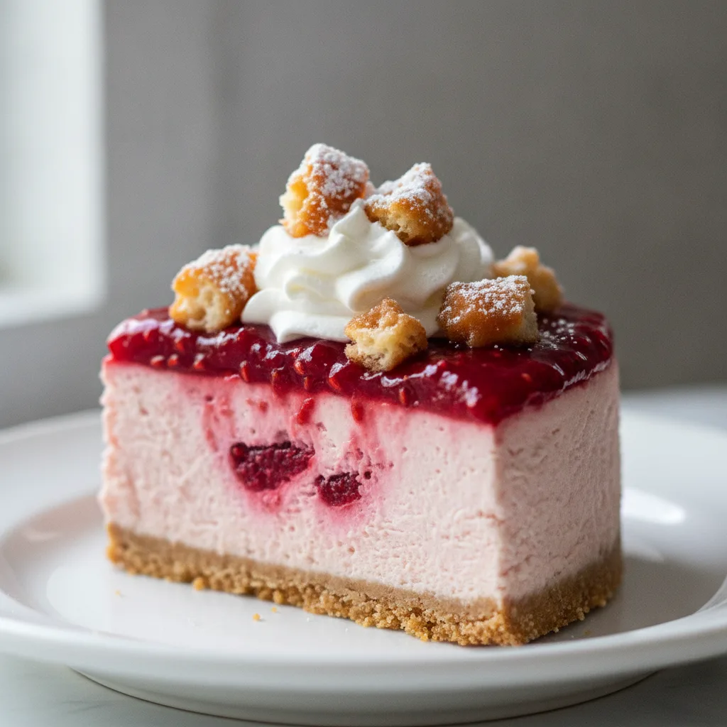 Raspberry Donut Cheesecake Raspberry Donut Cheesecake