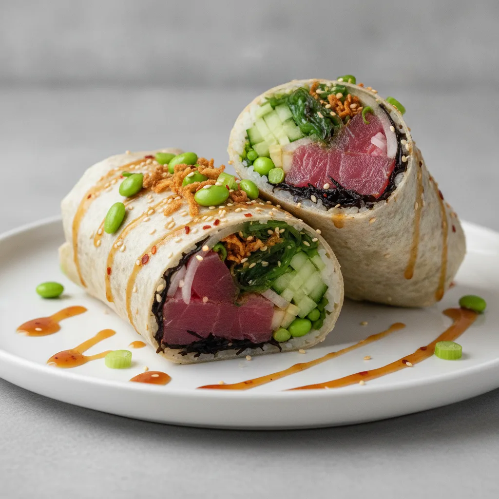 Hawaiian Ahi Burrito Platter