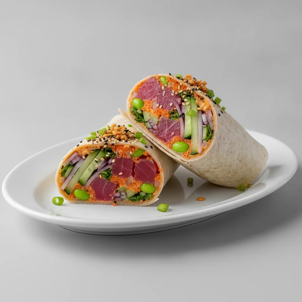 Spicy Ahi Burrito Platter