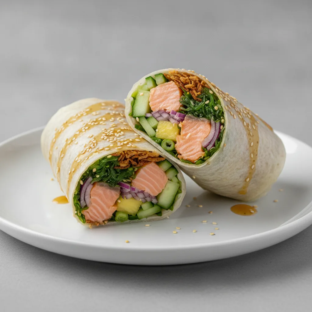 Yuzu Ponzu Salmon Burrito Platter