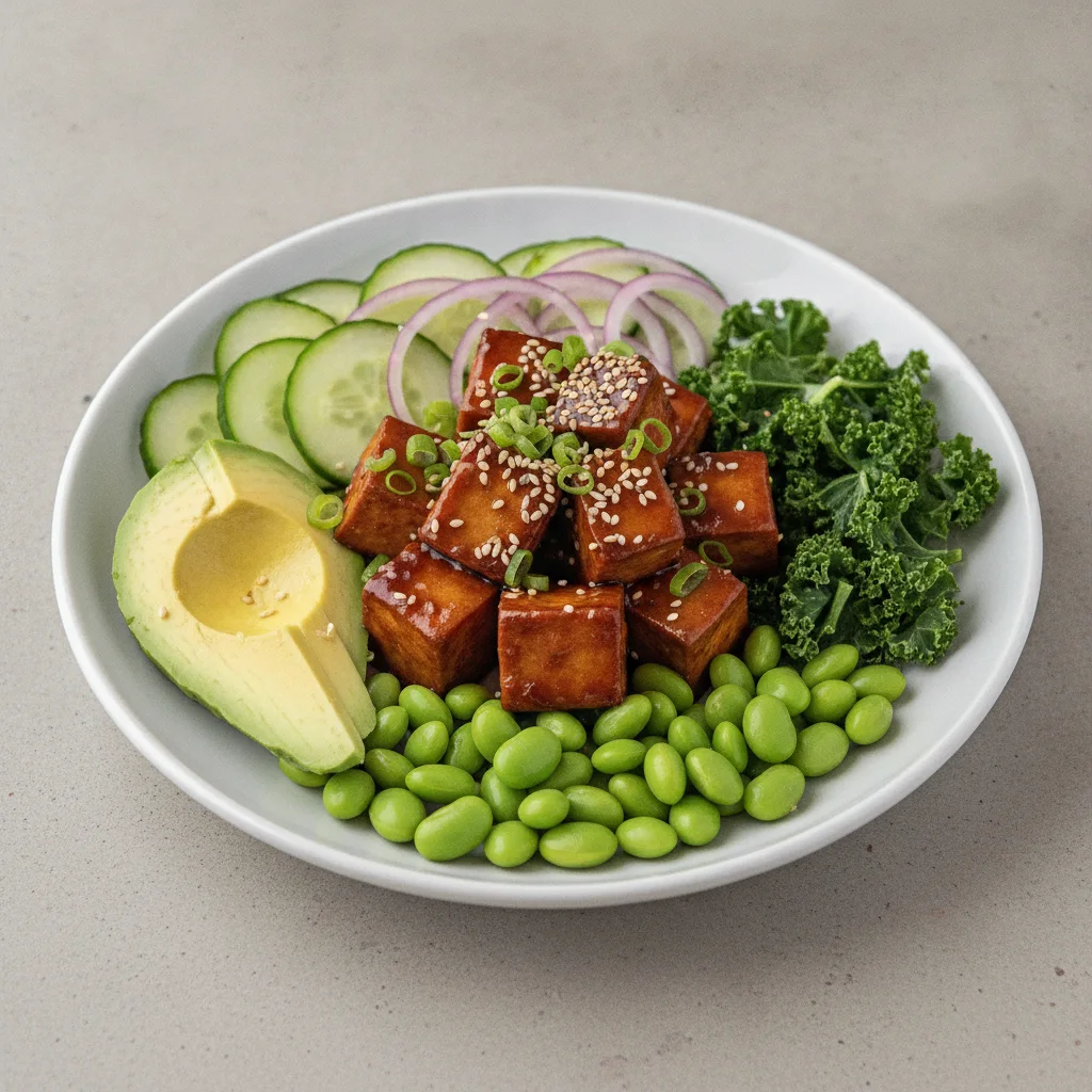 Sweet Shoyu Tofu Platter