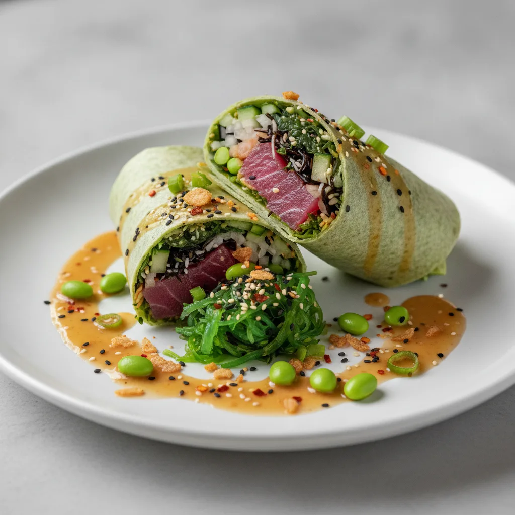 Gluten-Free Hawaiian Ahi Burrito Platter