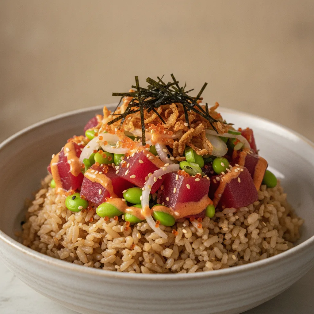 Spicy Ahi Bowl (Regular) — Brown Rice