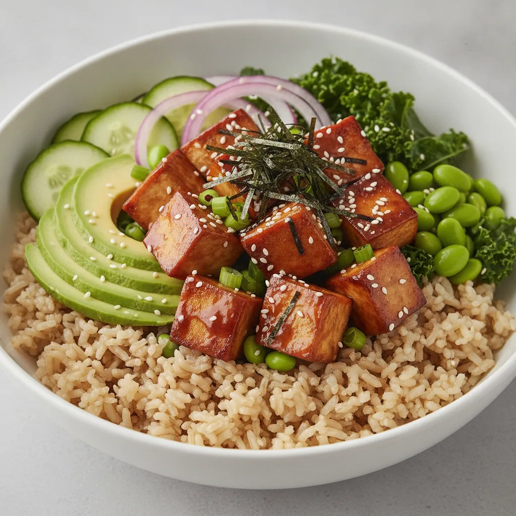 Sweet Shoyu Tofu Bowl (Regular) — Brown Rice