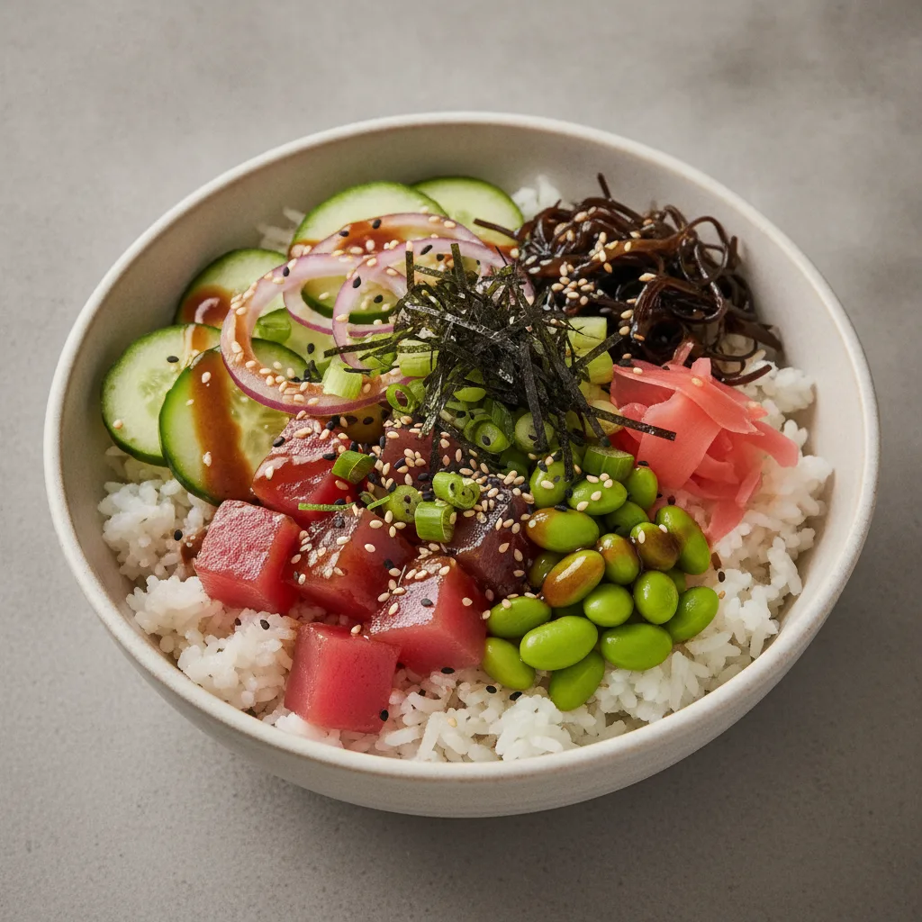 Gluten Free Umami Ahi Bowl (Regular) — White Rice