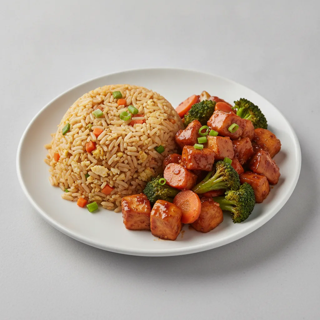 Szechuan Chicken with Fried Rice Szechuan Chicken with Fried Rice