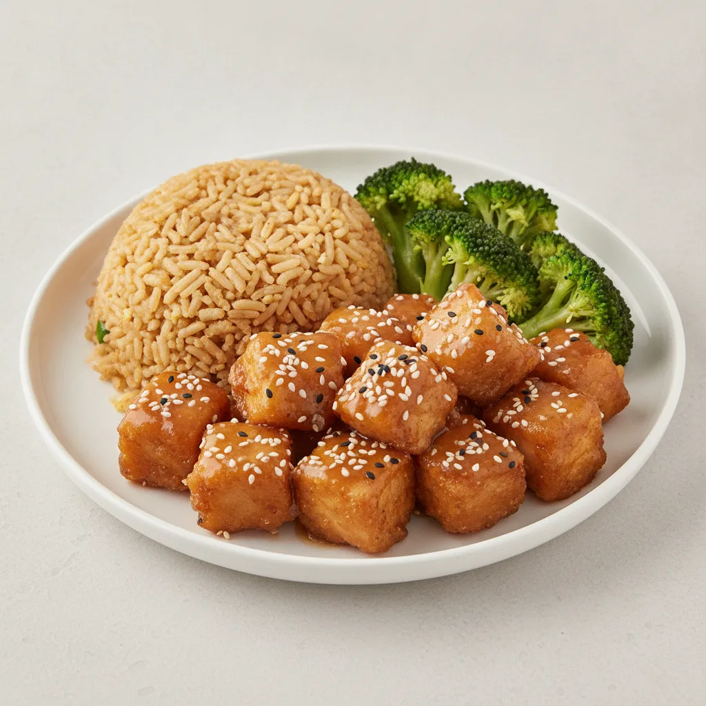 Sesame Chicken with Fried Rice Sesame Chicken with Fried Rice