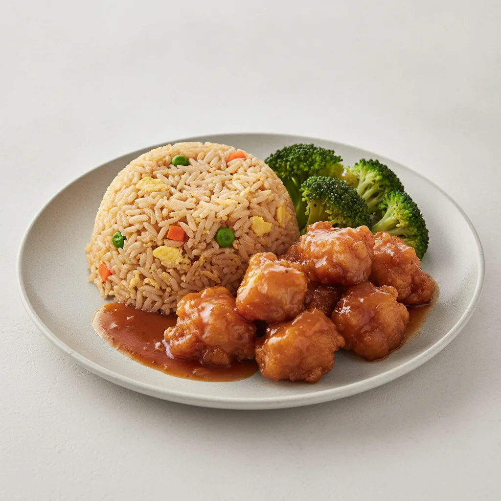 General Tso Chicken with Fried Rice General Tso Chicken with Fried Rice