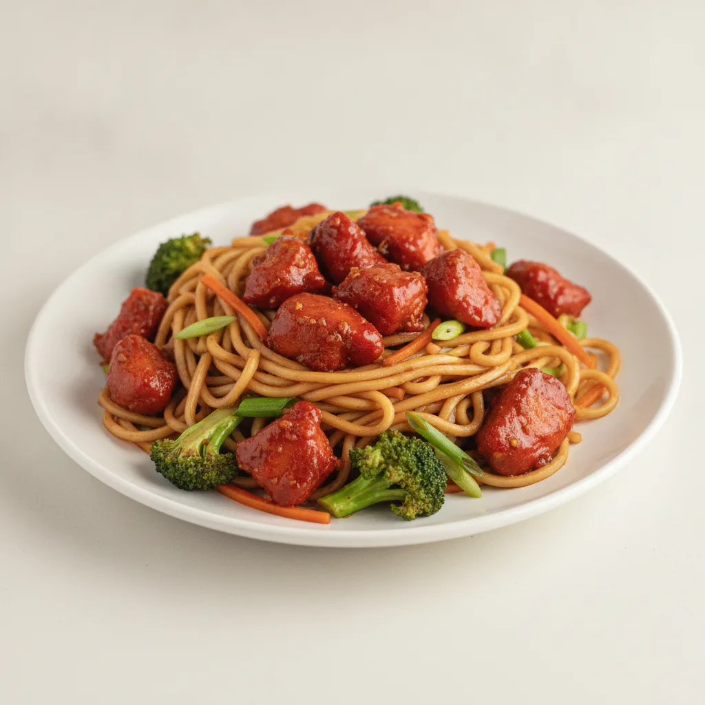 Szechuan Chicken with Lo Mein Szechuan Chicken with Lo Mein