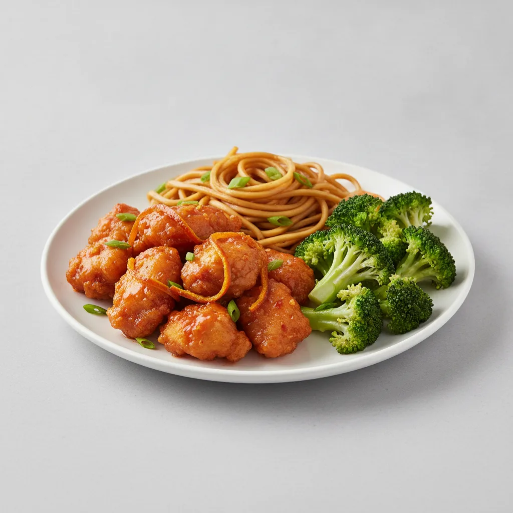 Orange Peel Chicken with Lo Mein Orange Peel Chicken with Lo Mein