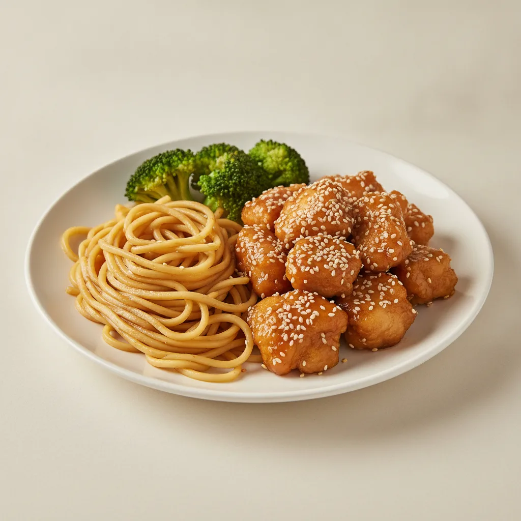 Sesame Chicken with Lo Mein Sesame Chicken with Lo Mein