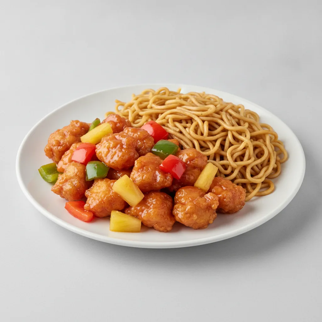 Sweet and Sour Chicken with Lo Mein Sweet and Sour Chicken with Lo Mein