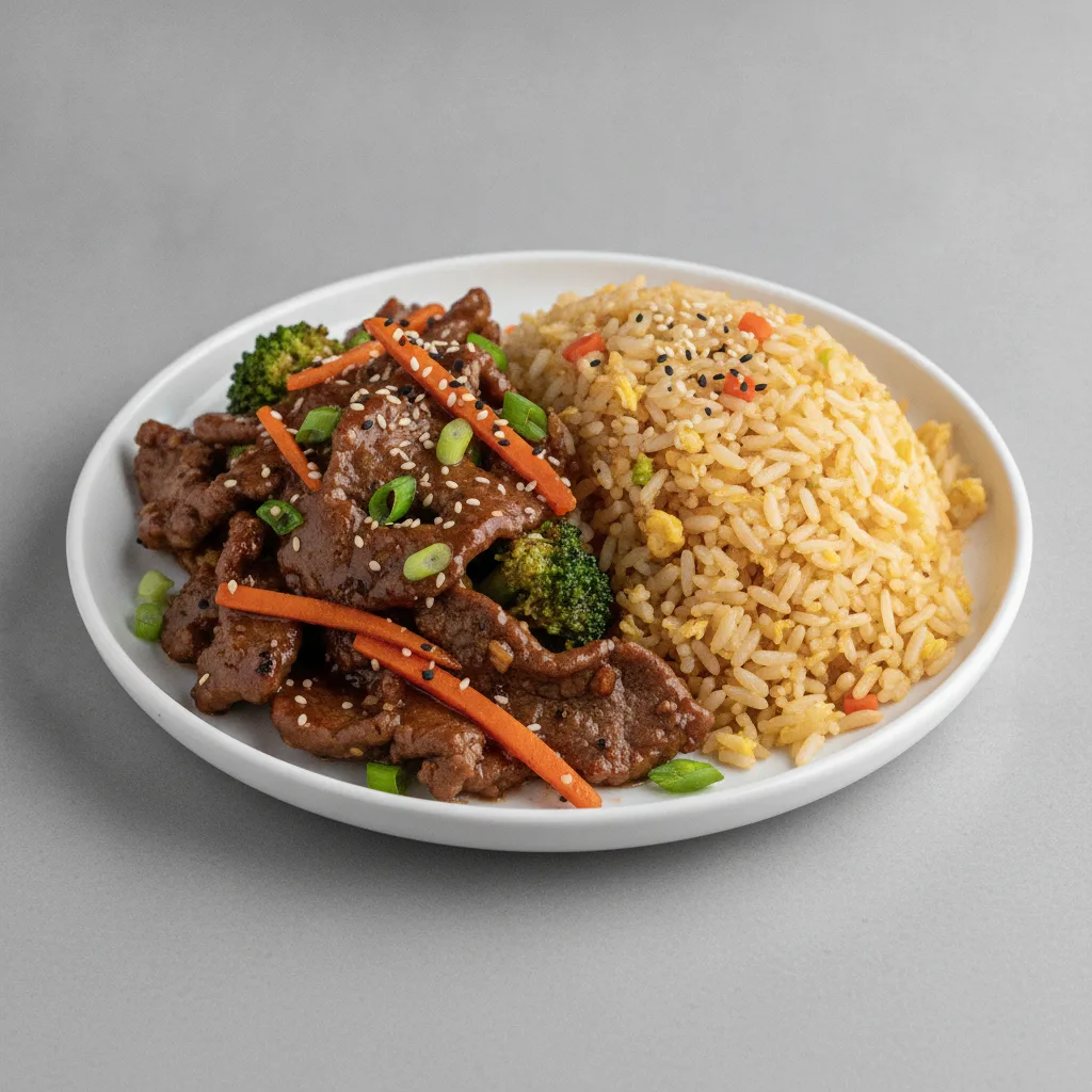 Mongolian Beef with Fried Rice Mongolian Beef with Fried Rice