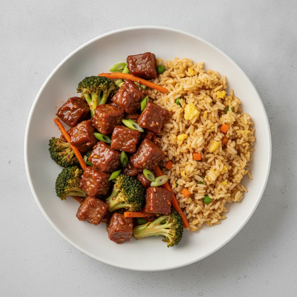 Szechuan Beef with Fried Rice Szechuan Beef with Fried Rice