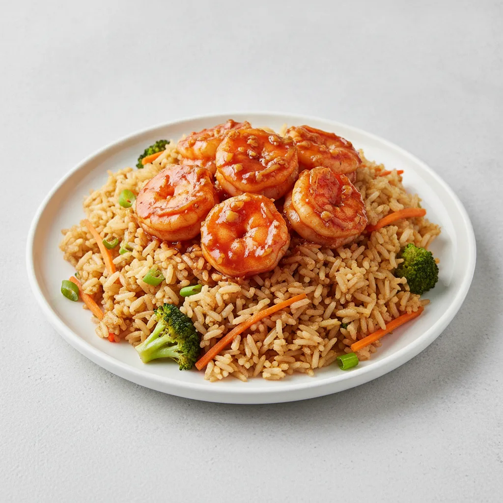 Szechuan Shrimp with Fried Rice Szechuan Shrimp with Fried Rice