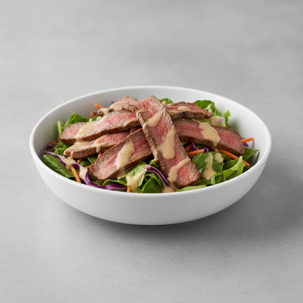 Teriyaki Beef Salad with Asian Ginger Dressing Teriyaki Beef Salad with Asian Ginger Dressing