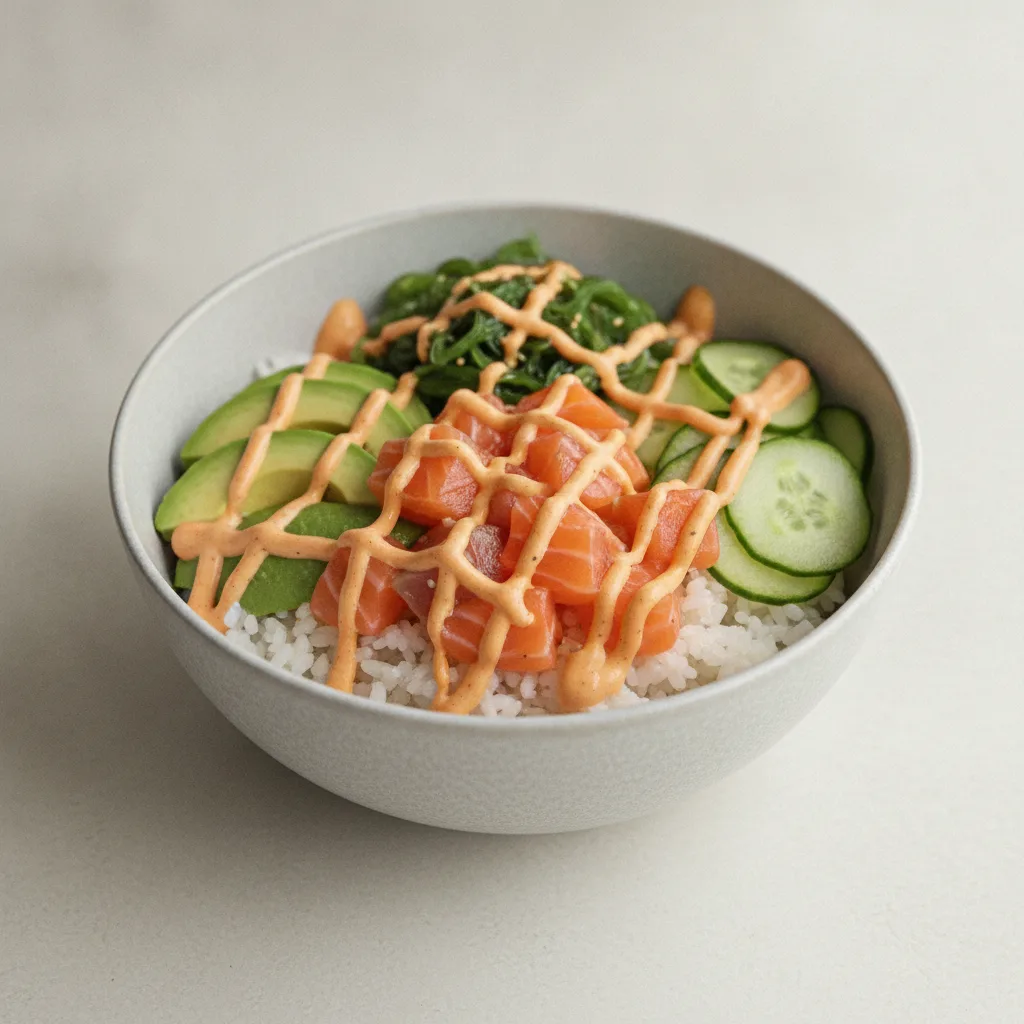Salmon Poke Rice Bowl
