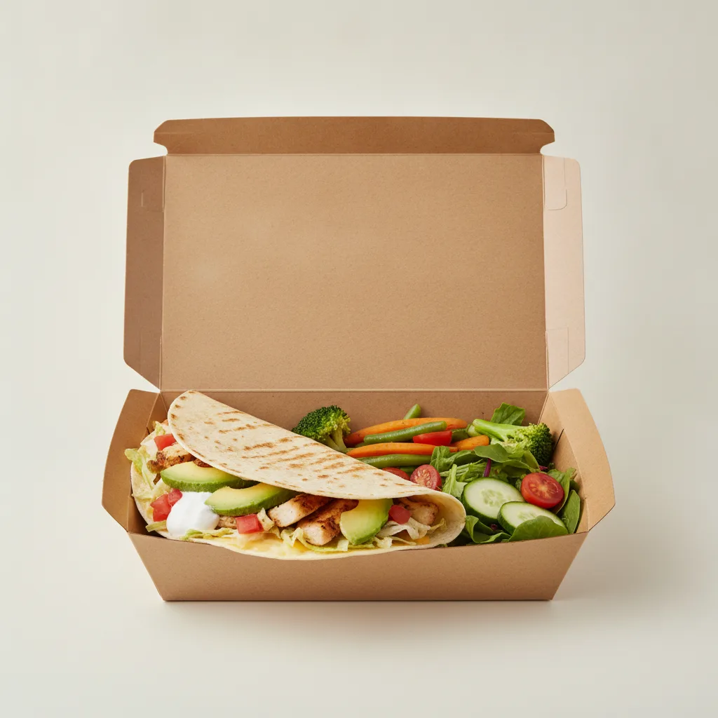 Quesadilla Box — Mix Veggies — Steamed Veggies / Green Salad Quesadilla Box — Mix Veggies — Steamed Veggies / Green Salad