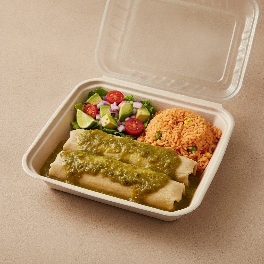 Tamales Box — Chicken Green Salsa — Mexican Rice / Avocado Salad Tamales Box — Chicken Green Salsa — Mexican Rice / Avocado Salad