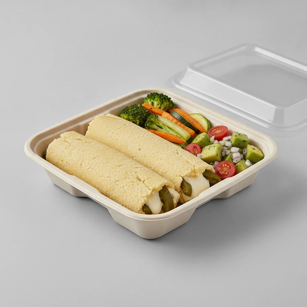 Tamales Box — Cheese w/ Rajas — Steamed Veggies / Nopalitos Salad Tamales Box — Cheese w/ Rajas — Steamed Veggies / Nopalitos Salad