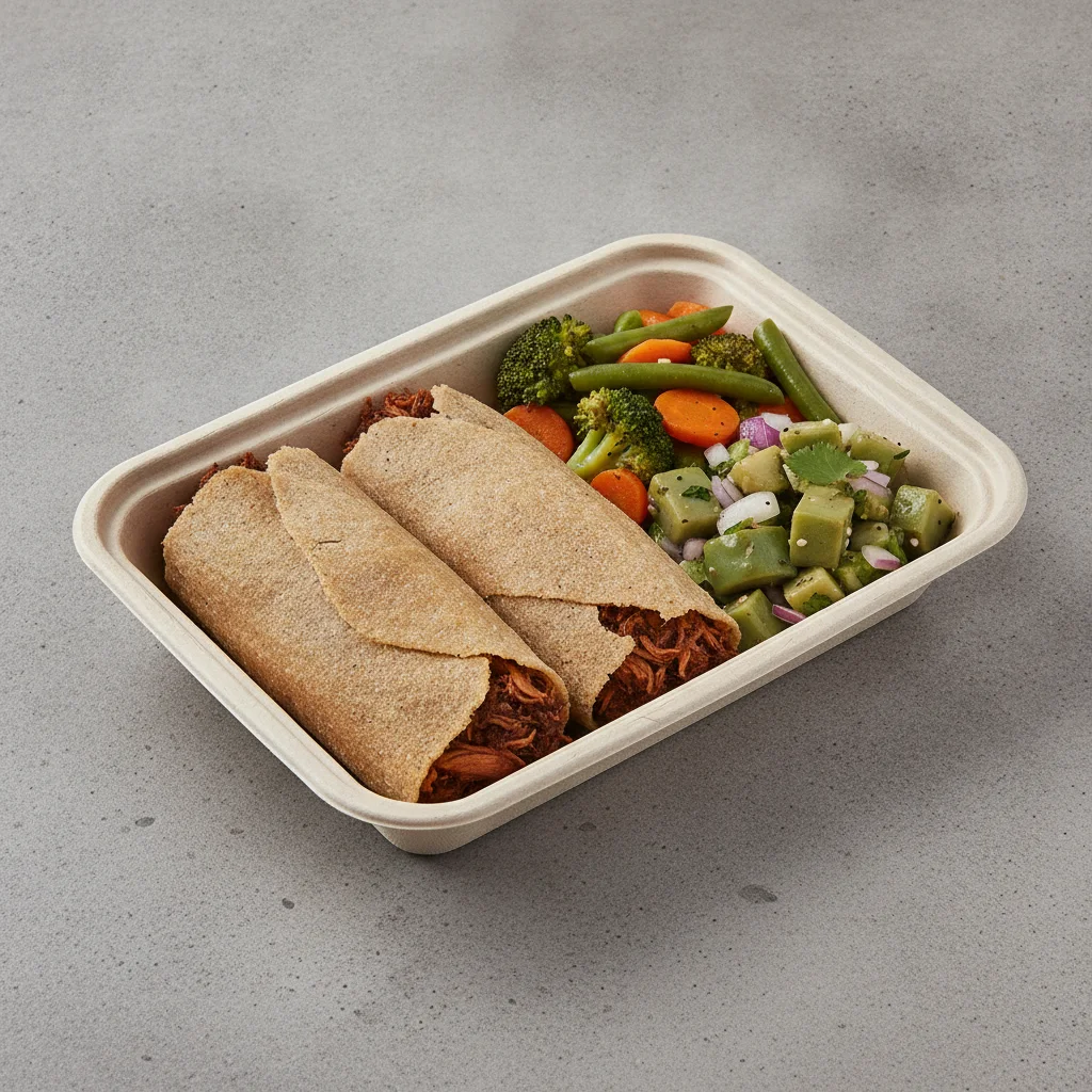 Tamales Box — Chicken Mole — Steamed Veggies / Nopalitos Salad Tamales Box — Chicken Mole — Steamed Veggies / Nopalitos Salad