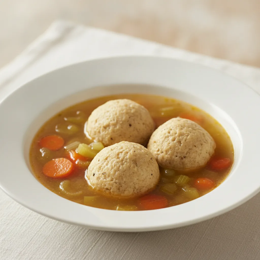 Chickenless Soup with Matzah Balls Chickenless Soup with Matzah Balls