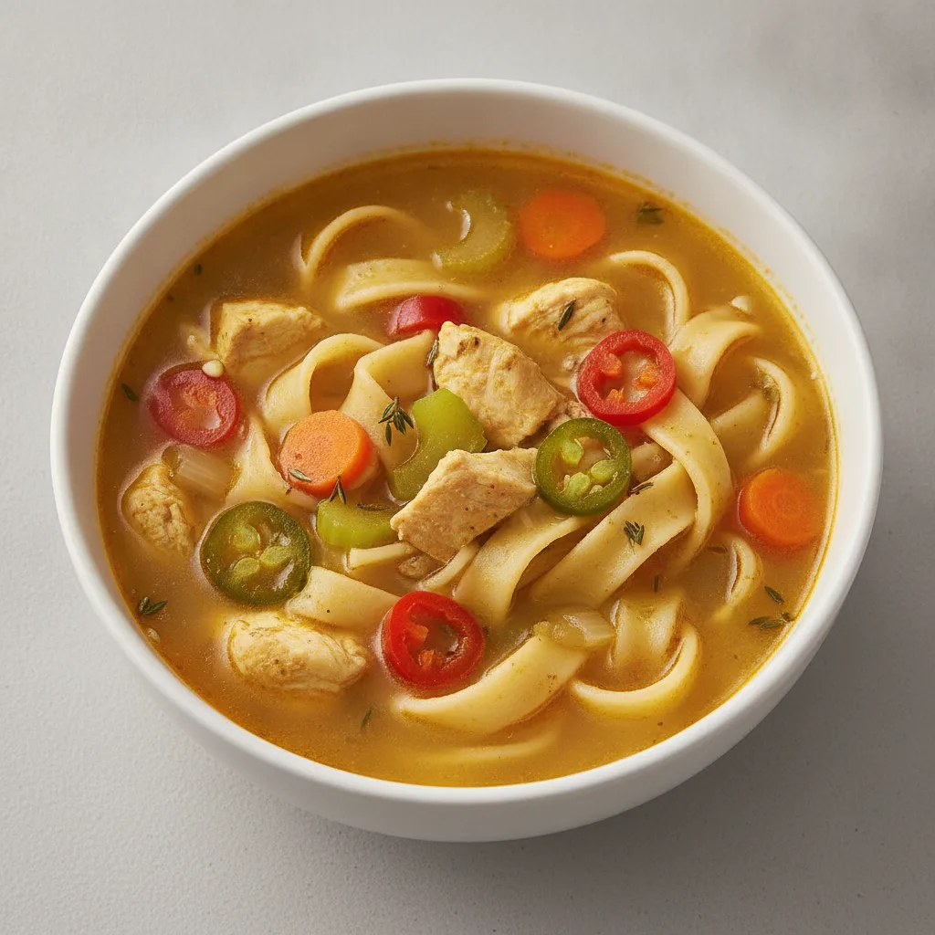 Spicy Hangover Soup with Egg Noodles Spicy Hangover Soup with Egg Noodles