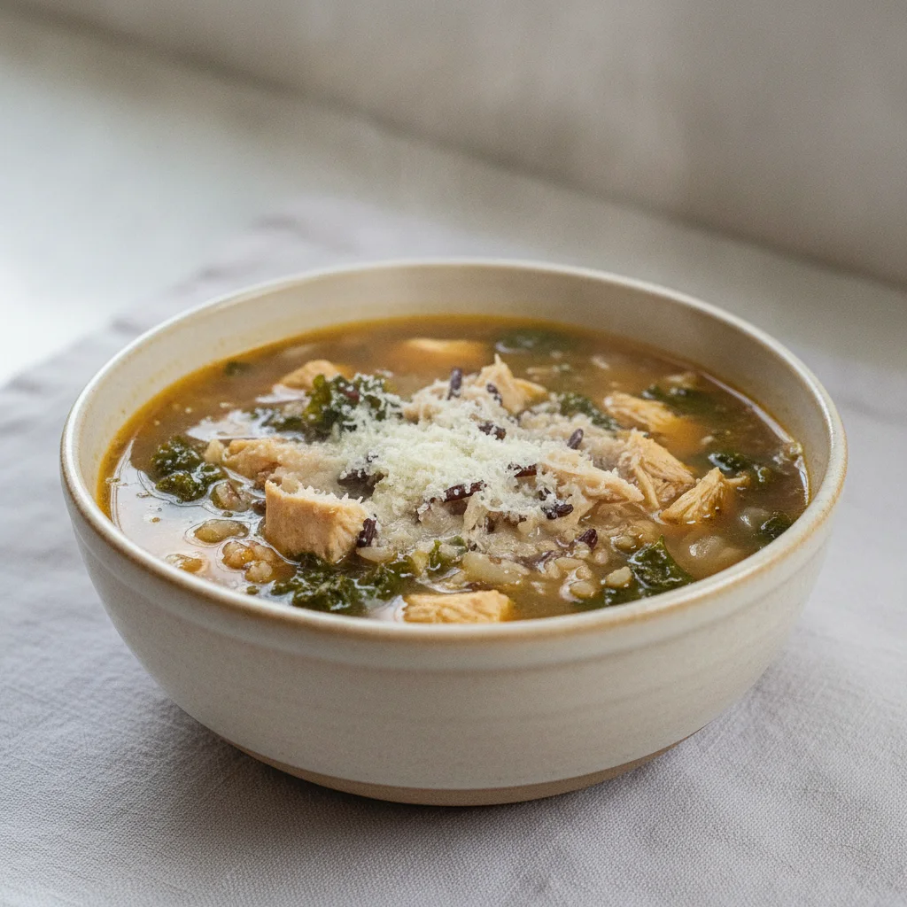 Rustic Chicken and Wild Rice Soup Rustic Chicken and Wild Rice Soup