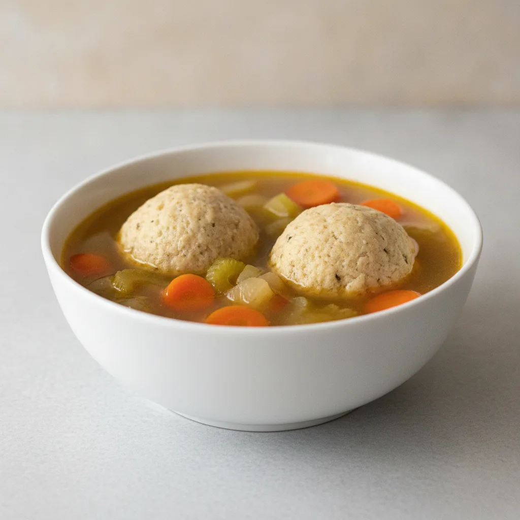 Chickenless Soup with Gluten Free Matzah Balls Chickenless Soup with Gluten Free Matzah Balls
