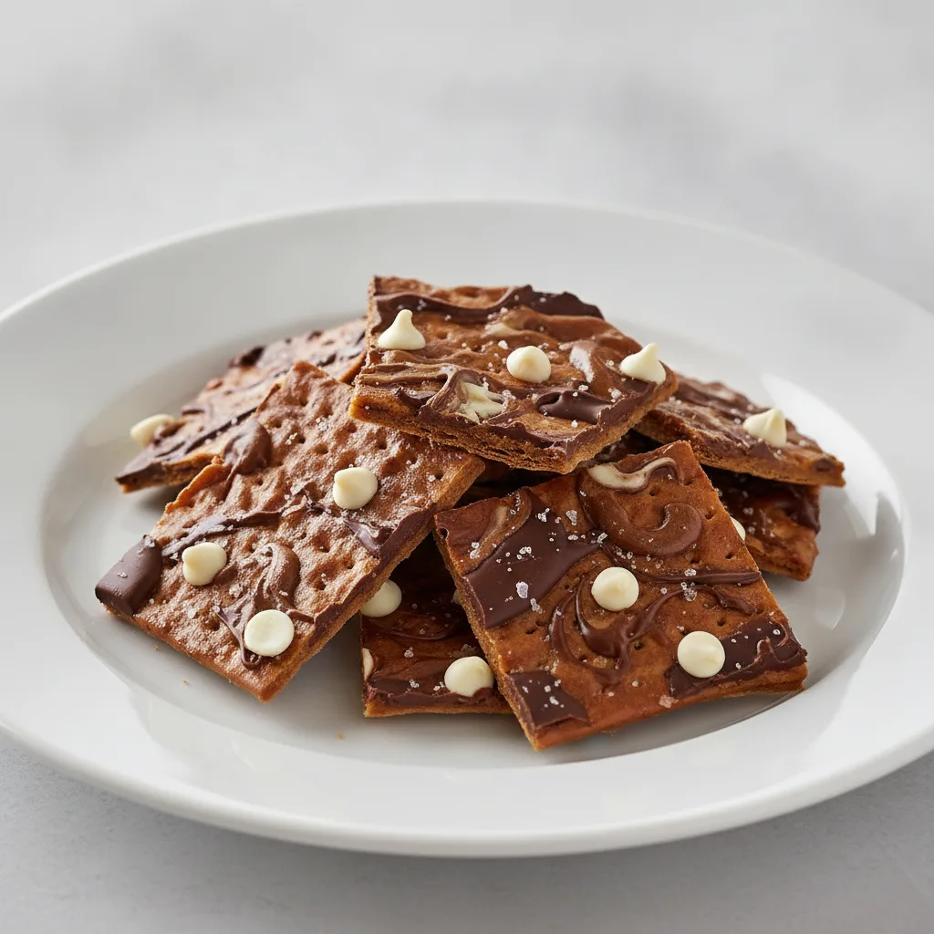 Matzah Toffee Platter Matzah Toffee Platter
