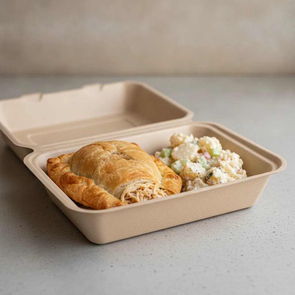 Flaka Empanada with Papi's Potato Salad