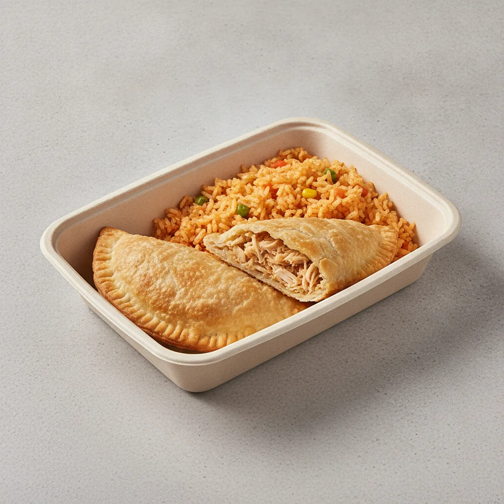 Flaka Empanada with Double Rice