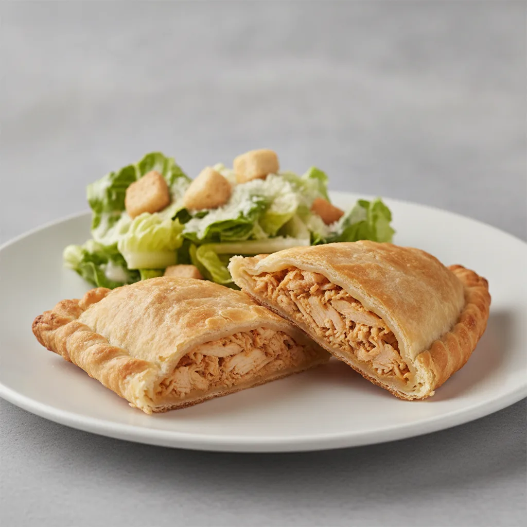Flaka Empanada with Caesar Salad