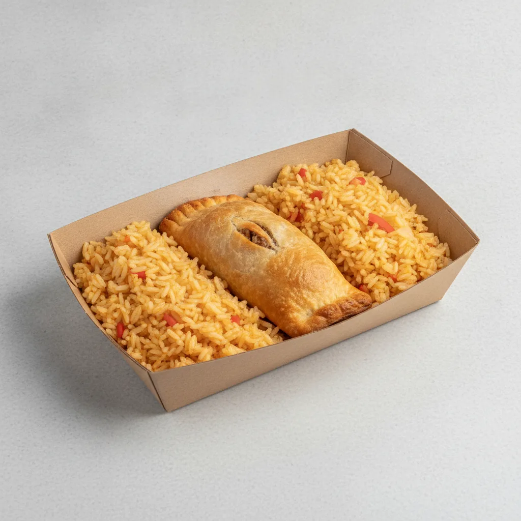 Lechon Empanada with Double Rice